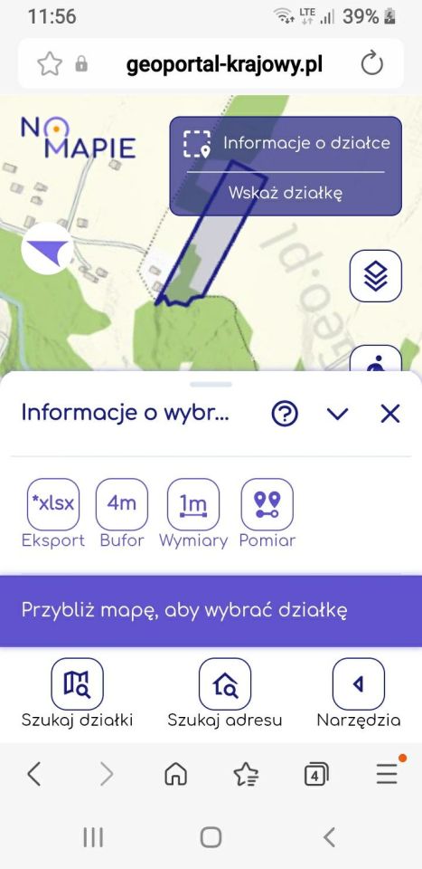Działka rolna Rozdziele