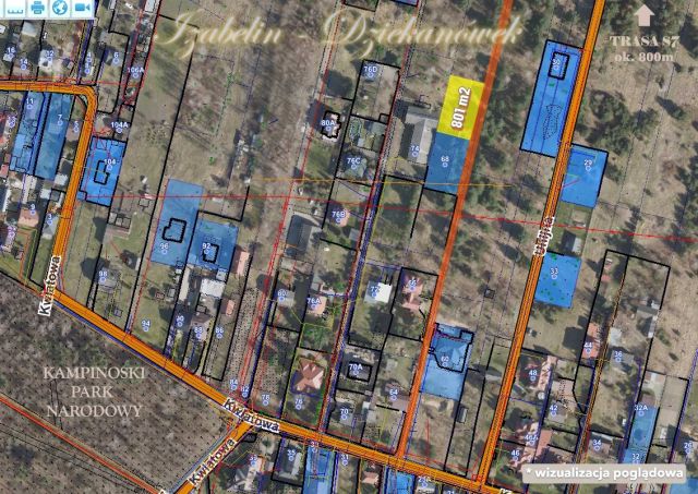 Działka budowlana Izabelin-Dziekanówek, ul. Kwiatowa. Zdjęcie 1