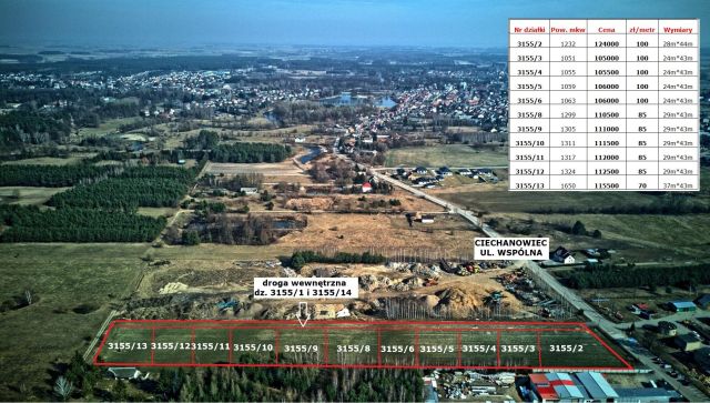 Działka budowlana Ciechanowiec, ul. Wspólna. Zdjęcie 1