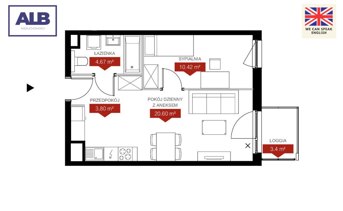 Mieszkanie 2-pokojowe Poznań Jeżyce, ul. Klemensa Janickiego. Zdjęcie 6