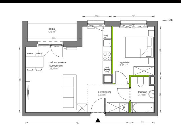 Mieszkanie 2-pokojowe Kraków Płaszów, ul. Myśliwska. Zdjęcie 25