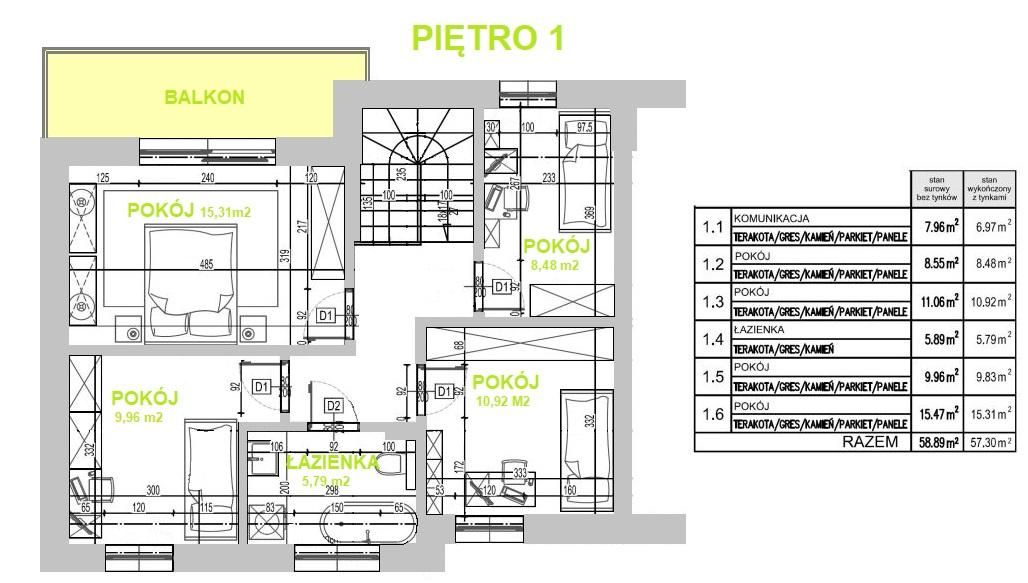 dom szeregowy, 5 pokoi Warszawice. Zdjęcie 13