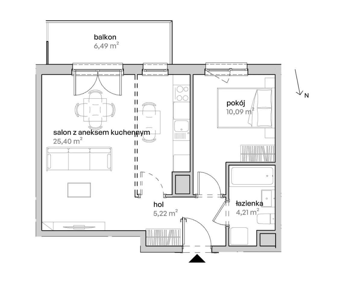 Mieszkanie 2-pokojowe Poznań Starołęka, ul. Unii Lubelskiej. Zdjęcie 7