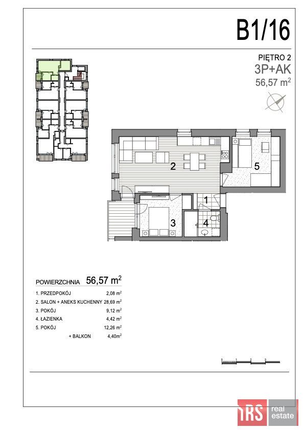 Mieszkanie 3-pokojowe Kołobrzeg, ul. Bogusława X. Zdjęcie 1