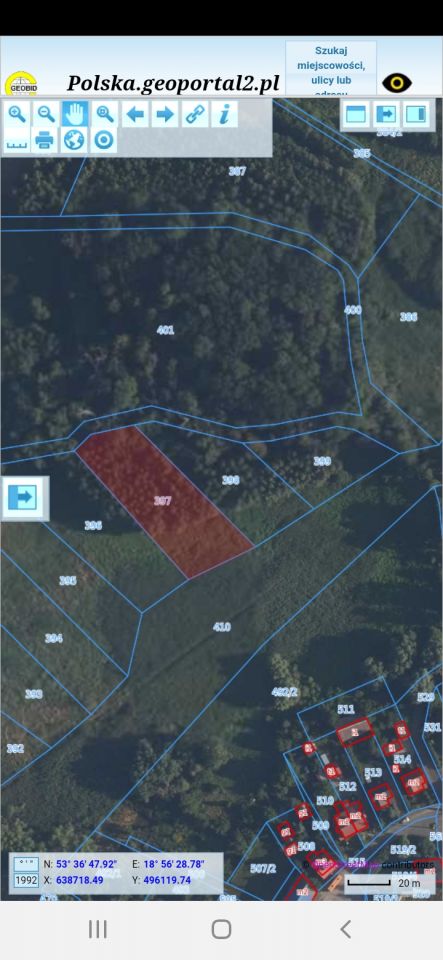 Działka rolna Gardeja, ul. Wodna. Zdjęcie 3