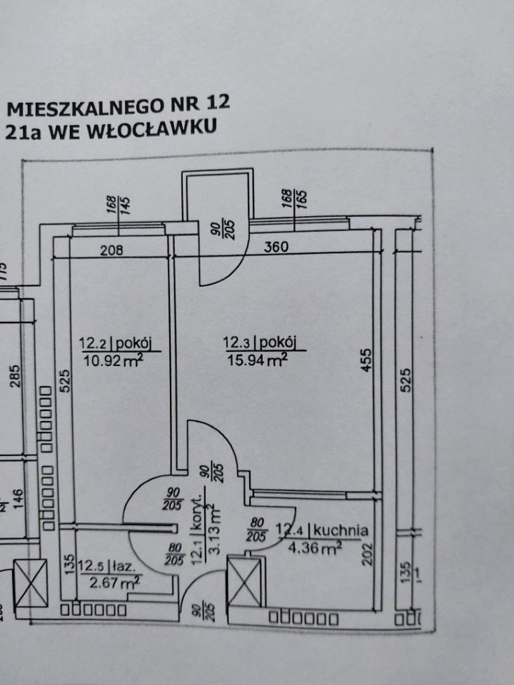 Mieszkanie 2-pokojowe Włocławek Centrum, al. Chopina. Zdjęcie 18