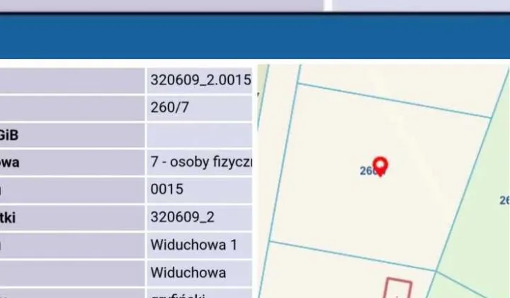 Działka budowlana Widuchowa