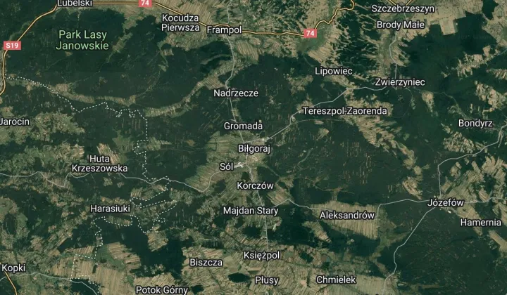 Działka leśna Biłgoraj