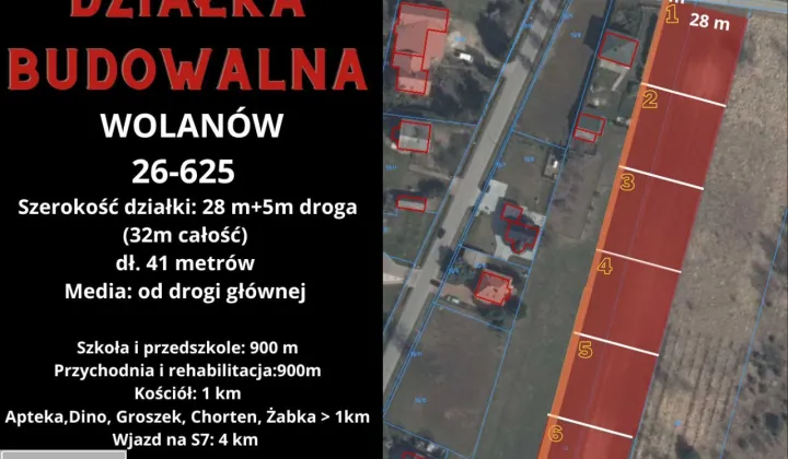 Działka budowlana Wolanów, ul. Młynarska