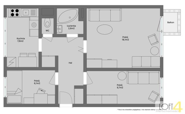 Mieszkanie 3-pokojowe Tarnów, ul. Starodąbrowska. Zdjęcie 16