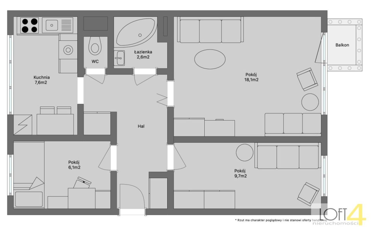 Mieszkanie 3-pokojowe Tarnów, ul. Starodąbrowska. Zdjęcie 16