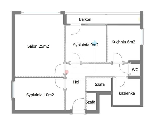 Mieszkanie 3-pokojowe Warszawa Śródmieście, ul. Lekarska. Zdjęcie 11