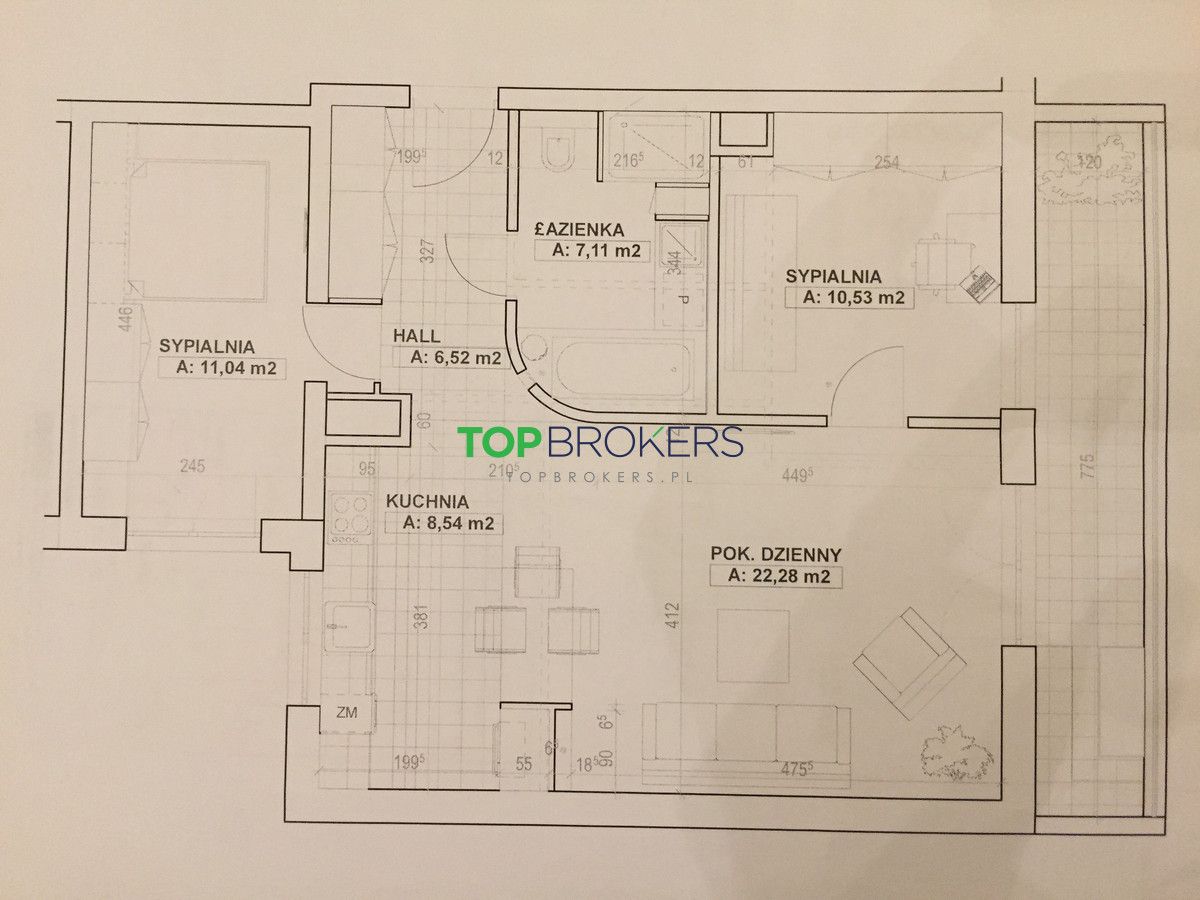 Mieszkanie 3-pokojowe Warszawa Wola, ul. Mroczna. Zdjęcie 12