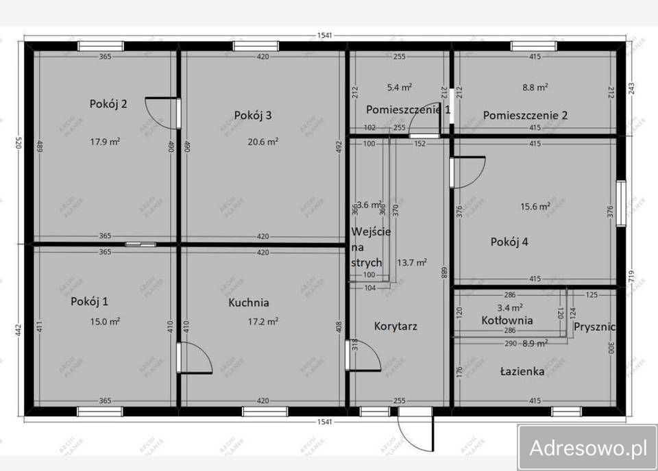 dom wolnostojący, 4 pokoje Bukówko. Zdjęcie 6