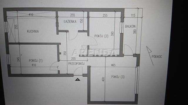 Mieszkanie 3-pokojowe Bydgoszcz Osowa Góra, ul. Rekinowa. Zdjęcie 13