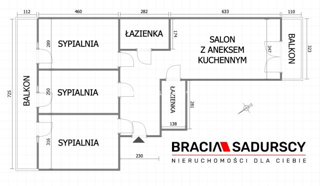 Mieszkanie 4-pokojowe Kraków, ul. bpa Albina Małysiaka. Zdjęcie 22