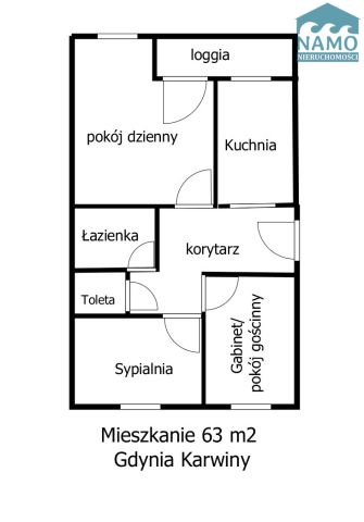 Mieszkanie 3-pokojowe Gdynia Karwiny, ul. Jarosława Iwaszkiewicza. Zdjęcie 16