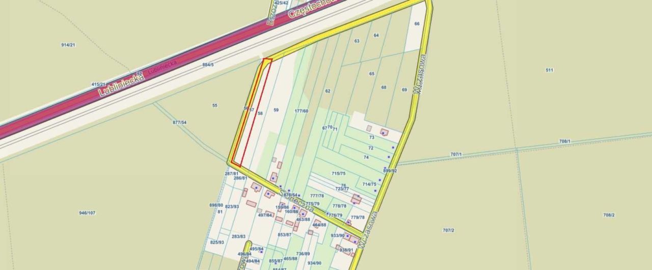 Działka budowlana Pietrzaki, ul. Słoneczna