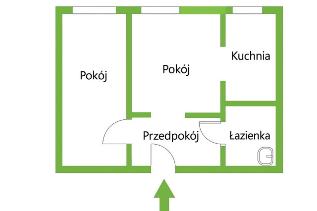 Mieszkanie 2-pokojowe Sosnowiec Dańdówka, ul. 11 Listopada. Zdjęcie 1