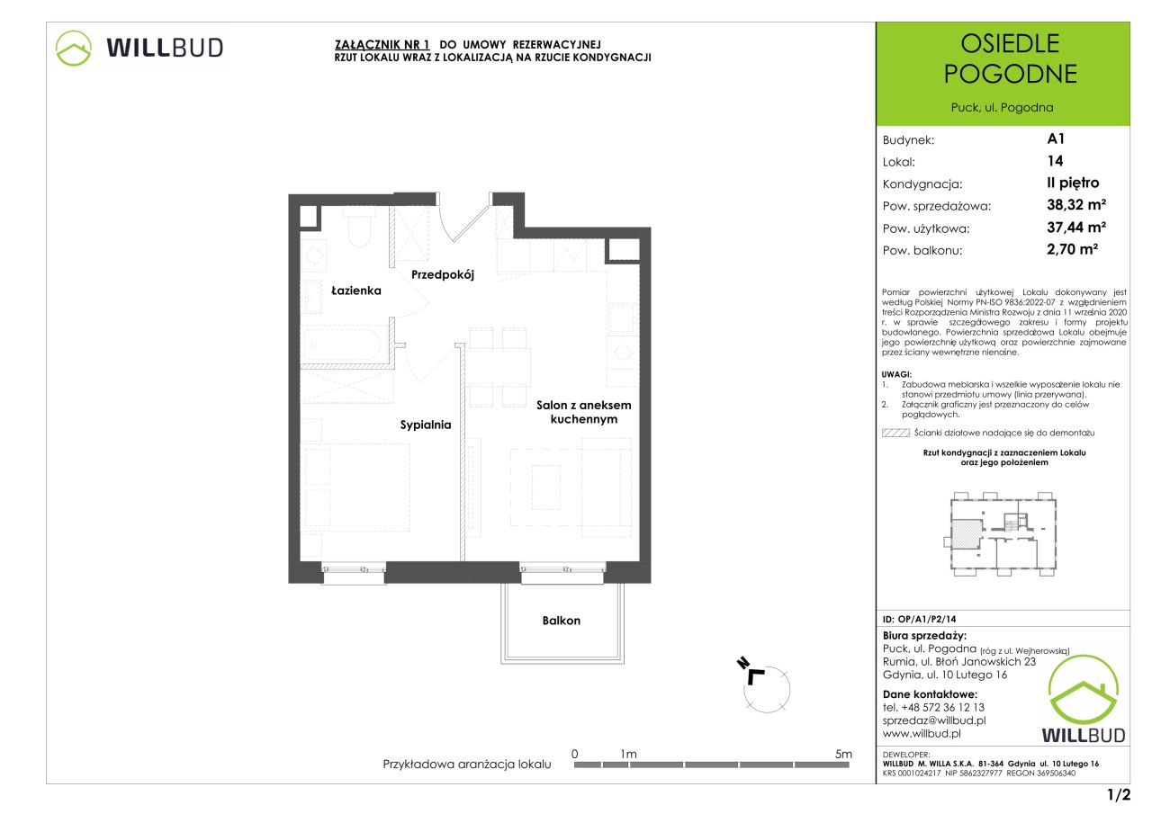Mieszkanie 2-pokojowe Puck, ul. Pogodna. Zdjęcie 9