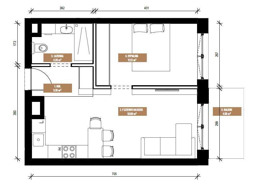 Mieszkanie 2-pokojowe Katowice Muchowiec, ul. Przemysłowa. Zdjęcie 8