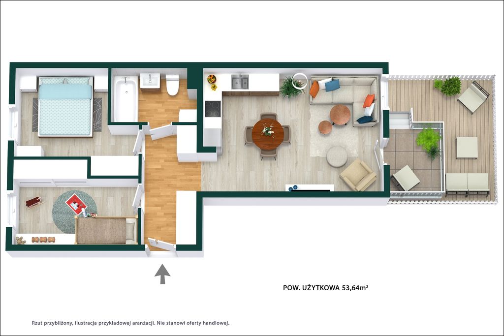 Mieszkanie 3-pokojowe Wieliszew, ul. Kościelna. Zdjęcie 24