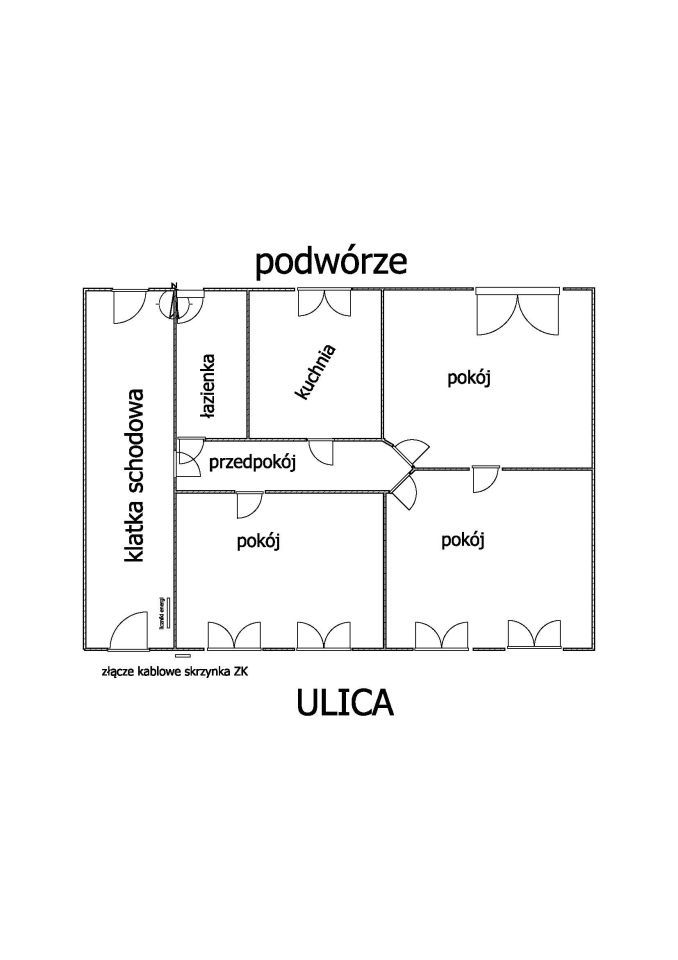 Mieszkanie 3-pokojowe Stargard Centrum, ul. Mikołaja Reja. Zdjęcie 2