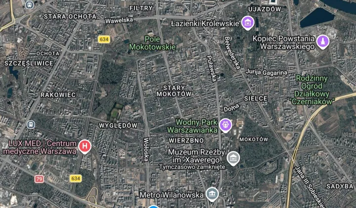 Mieszkanie 3-pokojowe Warszawa Mokotów, ul. Jarosława Dąbrowskiego