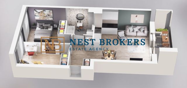 Mieszkanie 3-pokojowe Kraków Podgórze, ul. Walerego Sławka. Zdjęcie 2