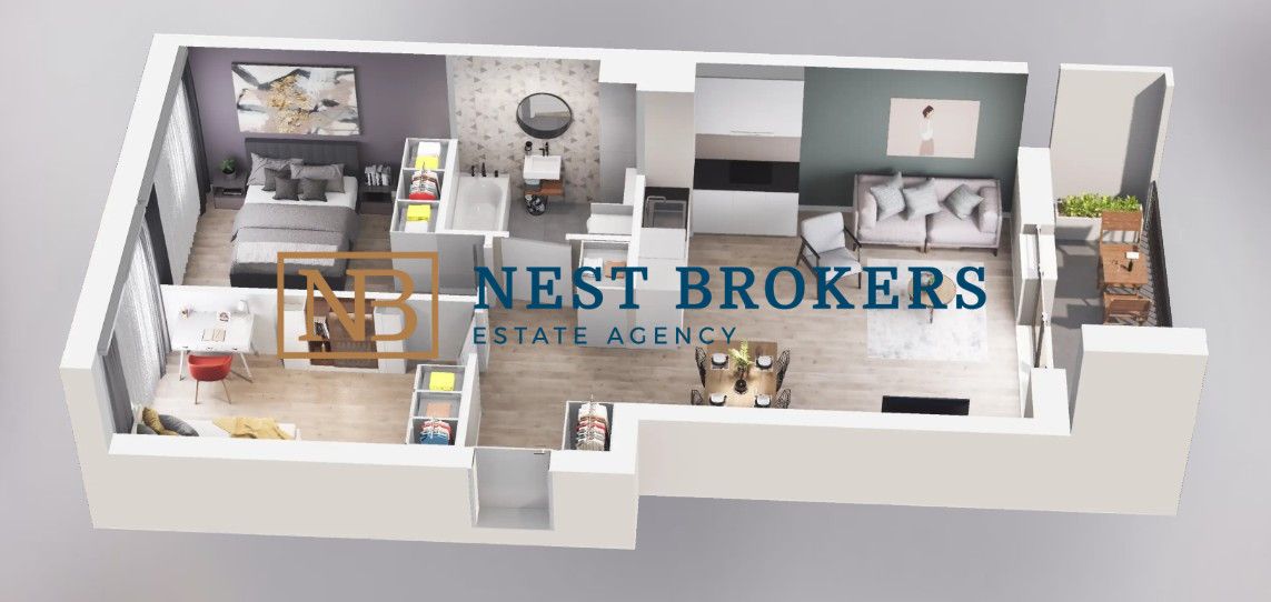 Mieszkanie 3-pokojowe Kraków Podgórze, ul. Walerego Sławka. Zdjęcie 2