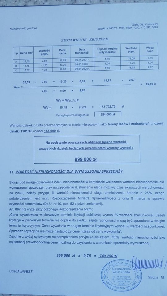 Działka rolno-budowlana Wisła Kozińce. Zdjęcie 2