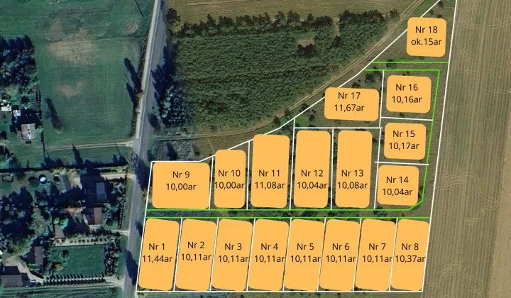 Działka rolno-budowlana Kuny