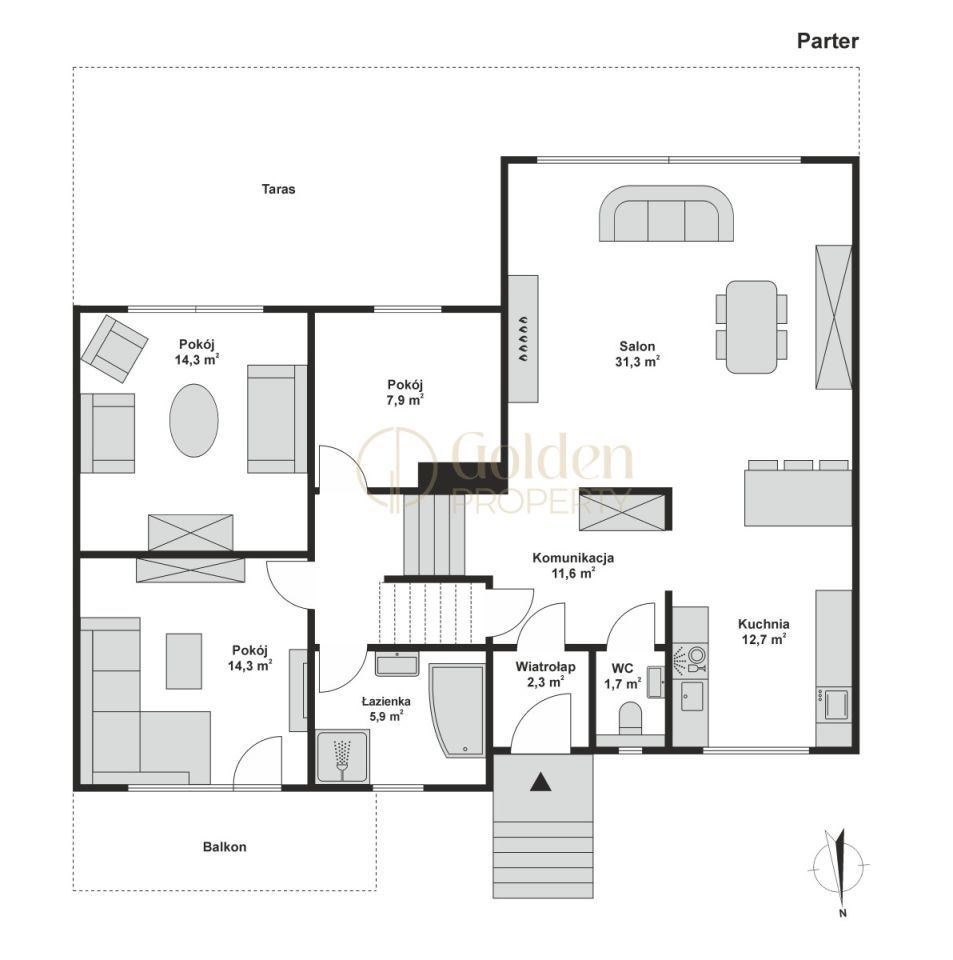 dom wolnostojący, 6 pokoi Leźno, ul. Cicha. Zdjęcie 27