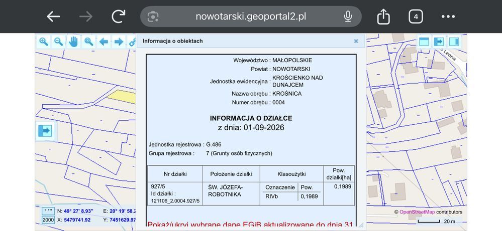 Działka budowlana Krośnica. Zdjęcie 3