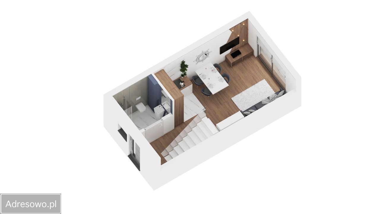 dom szeregowy, 4 pokoje Mielno Unieście. Zdjęcie 12