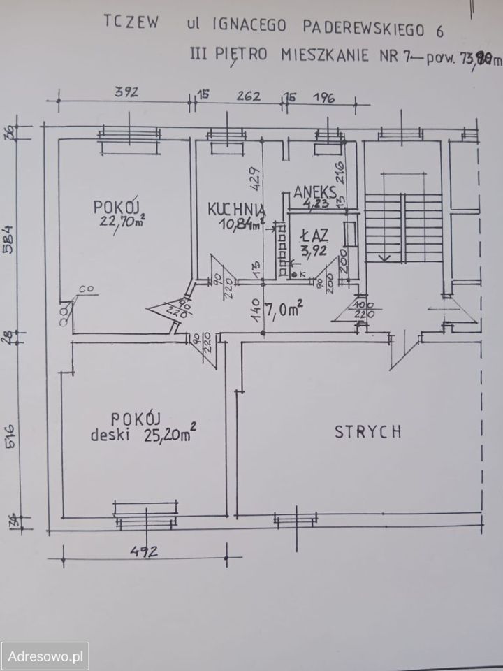 Mieszkanie 3-pokojowe Tczew, ul. Ignacego Paderewskiego. Zdjęcie 3