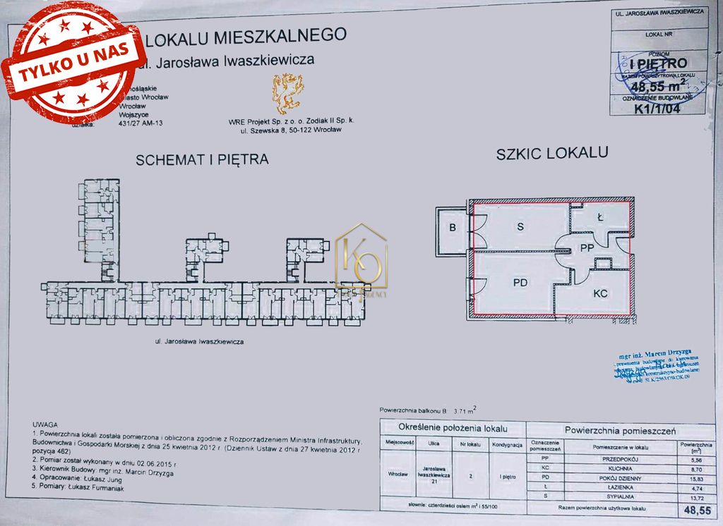 Mieszkanie 2-pokojowe Wrocław Wojszyce, ul. Jarosława Iwaszkiewicza. Zdjęcie 15