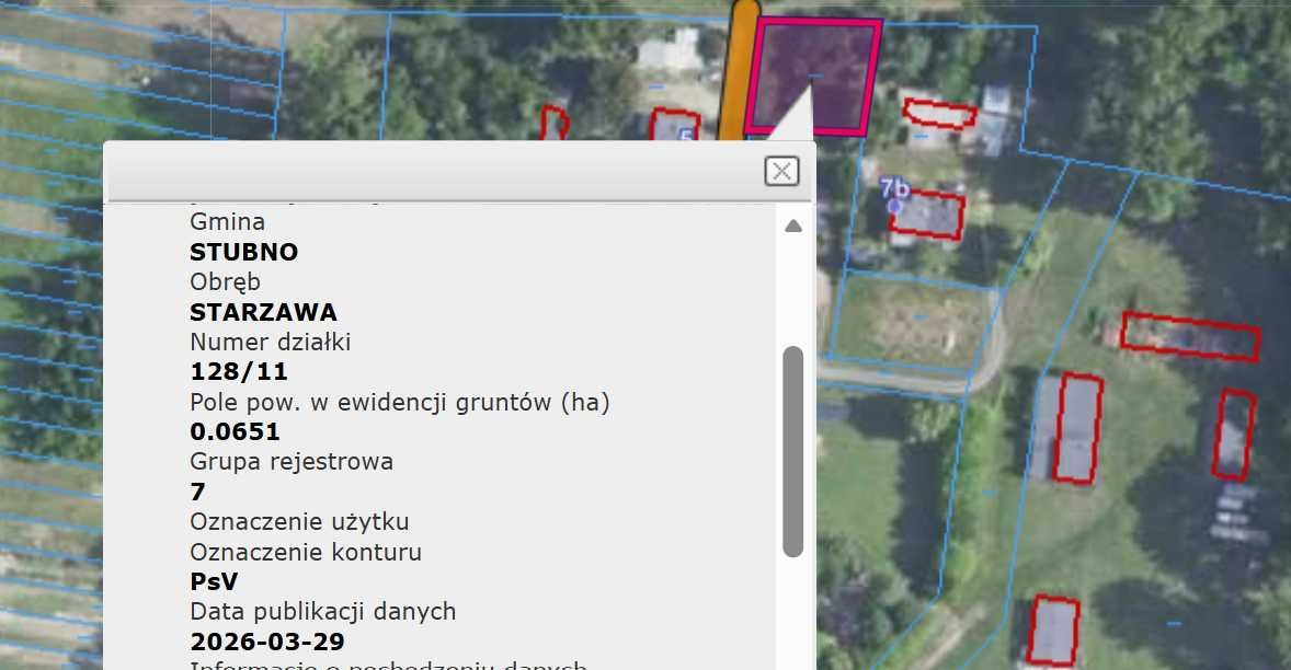 Działka budowlana Starzawa. Zdjęcie 3