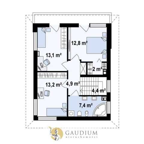 dom wolnostojący, 4 pokoje Gdańsk Maćkowy, ul. Jagatowska. Zdjęcie 41