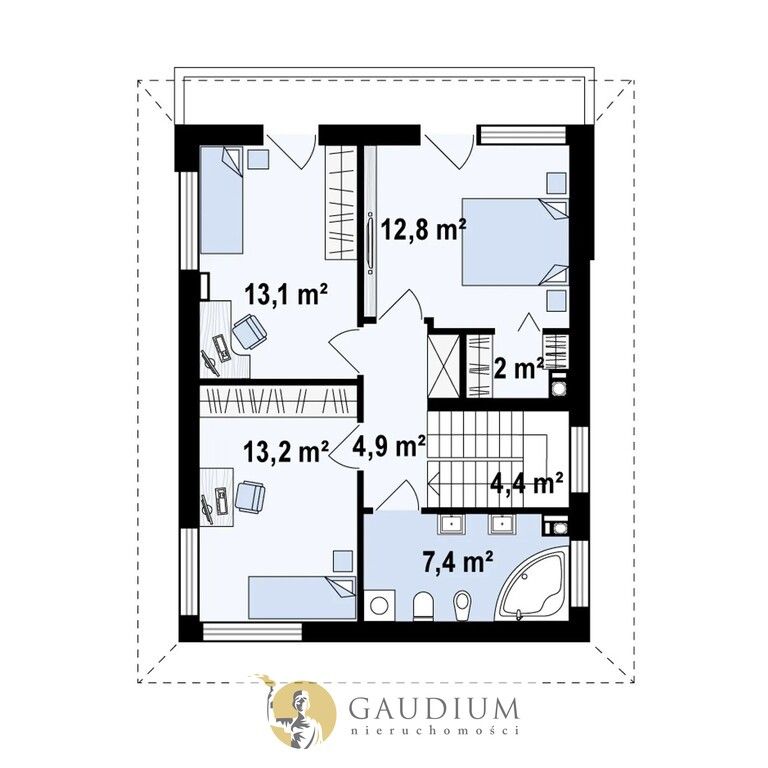 dom wolnostojący, 4 pokoje Gdańsk Maćkowy, ul. Jagatowska. Zdjęcie 41