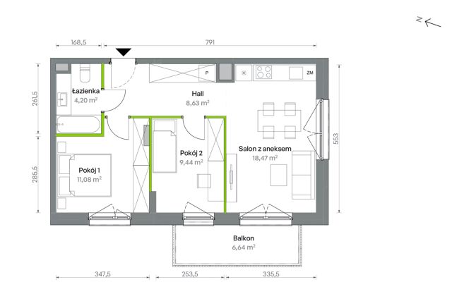 Mieszkanie 3-pokojowe Warszawa Targówek, ul. Oliwska. Zdjęcie 16