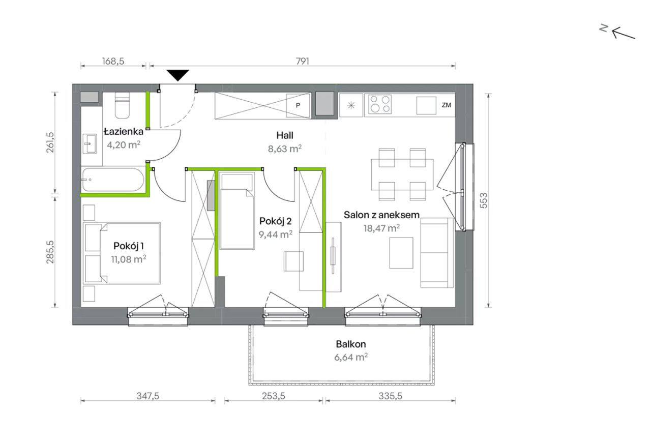 Mieszkanie 3-pokojowe Warszawa Targówek, ul. Oliwska. Zdjęcie 16