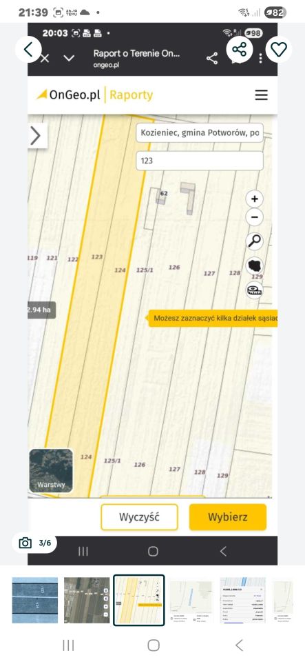 Działka rolno-budowlana Kozieniec. Zdjęcie 3