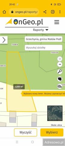 Działka leśna Grzechynia. Zdjęcie 1