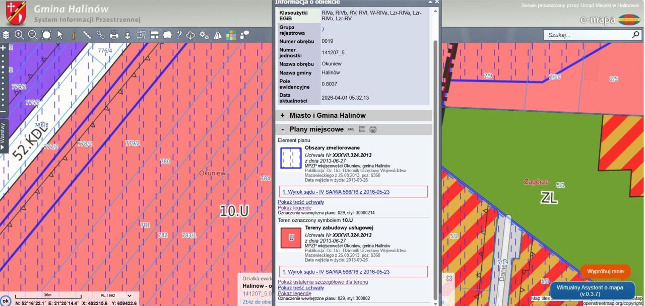 Działka inwestycyjna Okuniew, DW 637. Zdjęcie 4