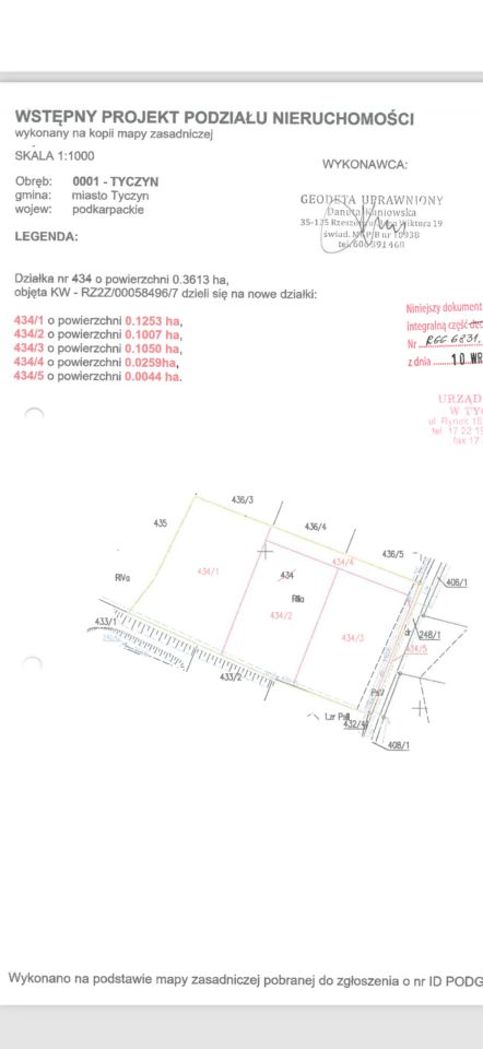 Działka budowlana Tyczyn, ul. Mokra Strona. Zdjęcie 2