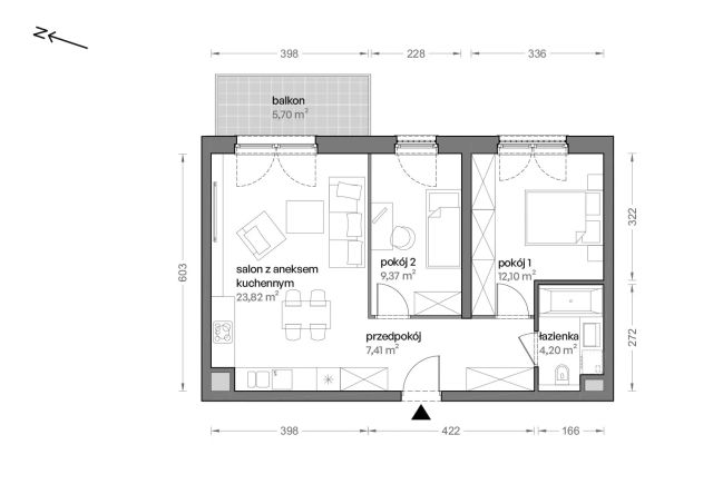 Mieszkanie 3-pokojowe Katowice Brynów, ul. Ceglana. Zdjęcie 7