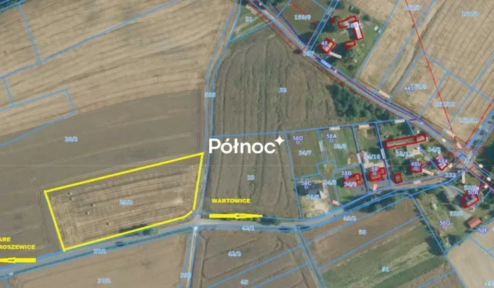 Działka rolna Wartowice
