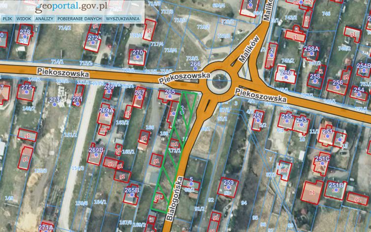 Działka budowlana Kielce Ślichowice, ul. Białogońska. Zdjęcie 2