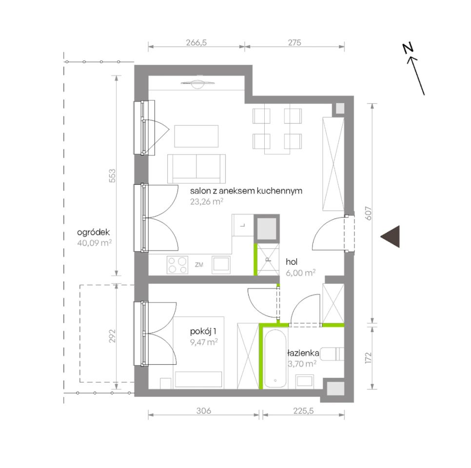 Mieszkanie 2-pokojowe Warszawa Chrzanów, ul. Szeligowska. Zdjęcie 8